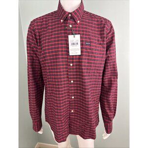 Barbour Men's Emmerson Tailored Fit Plaid Button Shirt Sz Medium US (Large UK)
